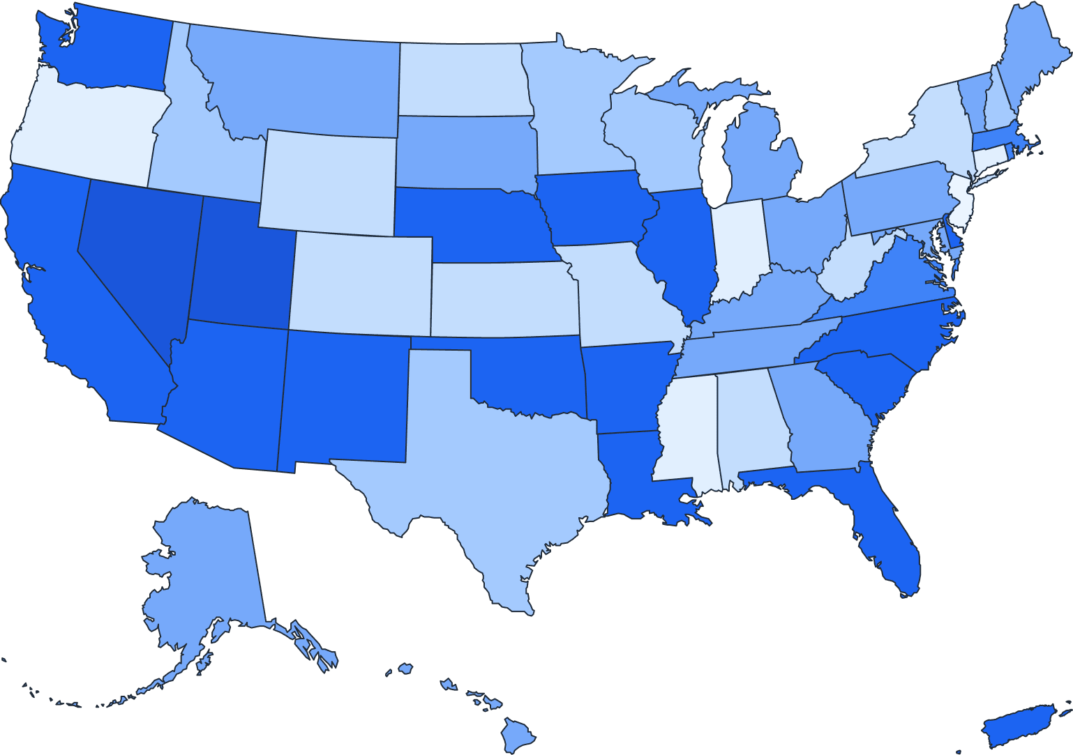 dark USA map image